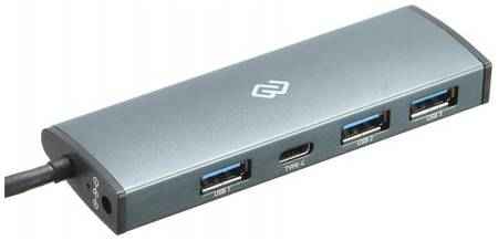 Разветвитель USB Type-C Digma HUB-3U3.0С-UC-G 3 х USB 3.0 USB Type-C серый 2034654060