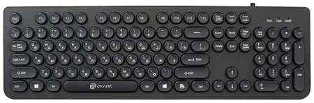 Клавиатура проводная Oklick 400MR USB черный 2034664293