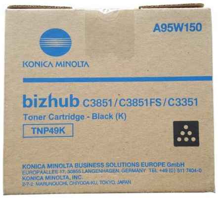 Тонер Konica Minolta TNP-49K для bizhub C3351/C3851/C3851F 13000стр Черный 2034668249