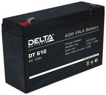 912169 Аккумуляторная батарея Delta DT 612 6В / 12Ач