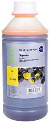 Cactus CS-EPT6734-1000 Чернила для Epson L800/L810/L850/L1800, желтый, 1000мл 2034679611