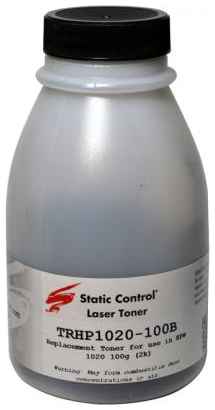 Тонер Static Control TRHP1020-100B черный флакон 100гр. для принтера HP LJ 1010/1012/1015/1020 2034679776