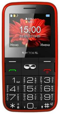 Мобильный телефон Texet TM-B227 красный 2034701225