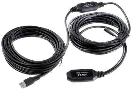 VCOM Telecom Кабель-адаптер USB3.0-repeater, удлинительный активныйAf> 10м VCOM 2034710125