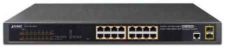 Planet IPv6/IPv4, 16-Port Managed 802.3at POE+ Gigabit Ethernet Switch + 2-Port 100/1000X SFP (220W) 2034710292