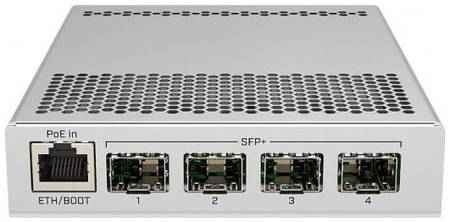 Коммутатор MikroTik CRS305-1G-4S+IN Cloud Router Switch 305-1G-4S+IN with 800MHz CPU, 512MB RAM, 1xGigabit LAN, 4 x SFP+ cages, RouterOS L5 or SwitchO