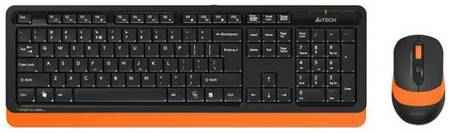 A4Tech A-4Tech Клавиатура + мышь A4 Fstyler FG1010 ORANGE клав:черный/оранжевый мышь:черный/оранжевый USB беспроводная [1147574] 2034714800