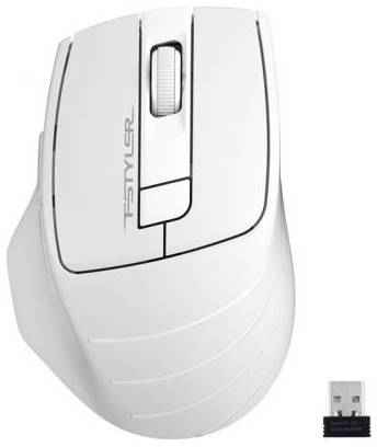 Мышь беспроводная A4TECH Fstyler FG30 серый белый USB