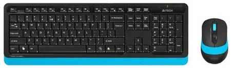 A4Tech A-4Tech Клавиатура + мышь A4 Fstyler FG1010 BLUE клав:черный / синий мышь:черный / синий USB беспроводная [1147572]