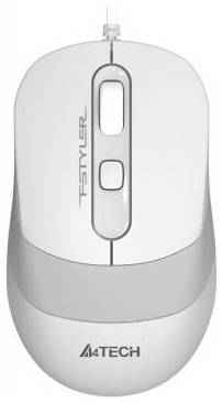 Мышь проводная A4TECH Fstyler FM10 белый серый USB 2034714835