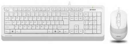A4Tech A-4Tech Клавиатура + мышь A4 Fstyler F1010 WHITE клав:белый / серый мышь:белый / серый USB [1147556]