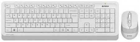 A4Tech A-4Tech Клавиатура + мышь A4 Fstyler FG1010 WHITE клав:белый / серый мышь:белый / серый USB беспроводная [1147575]