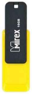 Флеш накопитель 16GB Mirex City, USB 2.0, Желтый (13600-FMUCYL16)