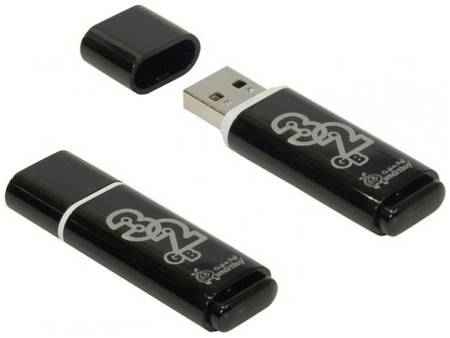 Флешка 32Gb Smart Buy Glossy USB 2.0 черный SB32GBGS-K