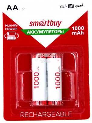 Аккумуляторы Smart Buy SBBR-2A02BL1000 1000 мАч AA 2 шт 2034730470