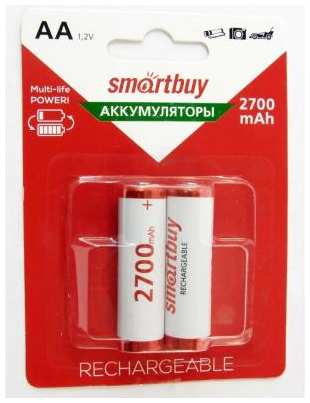 Аккумуляторы Smart Buy SBBR-2A02BL2700 2700 mAh AA 2 шт 2034730479