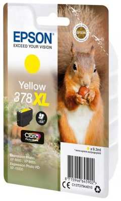 Epson Singlepack Yellow 378XL Claria Photo HD Ink 2034735480
