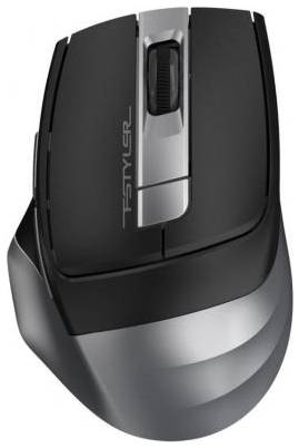 A4Tech Мышь A4 Fstyler FG35 серый / черный оптическая (2000dpi) беспроводная USB (6but)