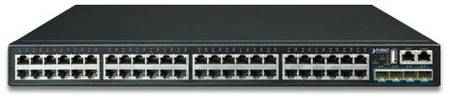 Planet Layer 3 48-Port 10 / 100 / 1000T + 4-Port 10G SFP+ Stackable Managed Gigabit Switch (SGS-6341-48T4X)