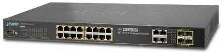 Planet IPv6 Managed 16-Port 802.3at PoE Gigabit Ethernet Switch + 4-Port SFP (230W) (WGSW-20160HP)