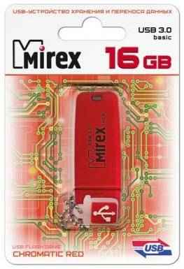 Флешка 16Gb Mirex Chromatic USB 3.0 красный 13600-FM3СHR16