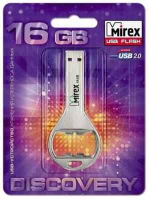 Флешка 16Gb Mirex Bottle Opener USB 2.0 серебристый 13600-DVRBOP16