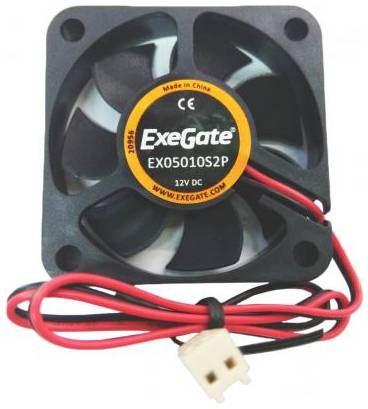 Exegate EX283365RUS Вентилятор ExeGate EX05010S2P, 50x50x10 мм, подшипник скольжения, 2pin, 4500RPM, 24dBA 2034753349