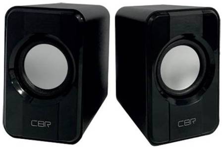 CBR CMS 336 Black, Акустическая система 2.0, питание USB, 2х3 Вт (6 Вт RMS), материал корпуса пластик, 3.5 мм линейный стереовход, регул. громк., длин