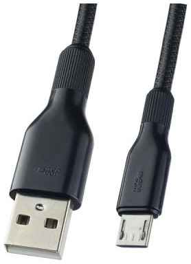Кабель USB 2.0 microUSB 1м Perfeo U4807 круглый черный 2034756406