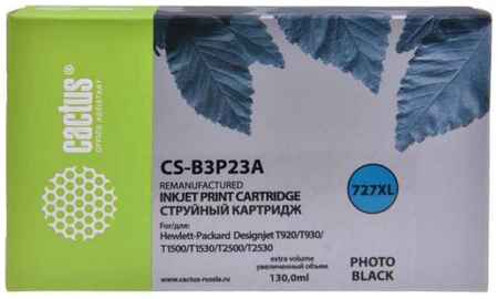 Картридж струйный Cactus №727 CS-B3P23A фото черный (130мл) для HP DJ T920/T1500 2034765363