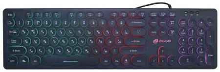 Клавиатура проводная Oklick 420MRL USB черный 2034786443