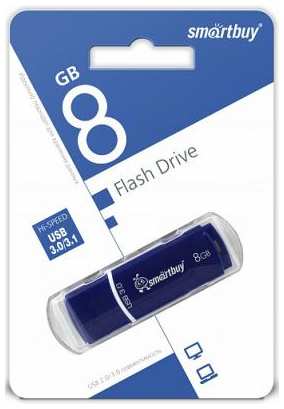 Флешка 8Gb Smart Buy Crown USB 3.0 синий SB8GBCRW-Bl 2034789034