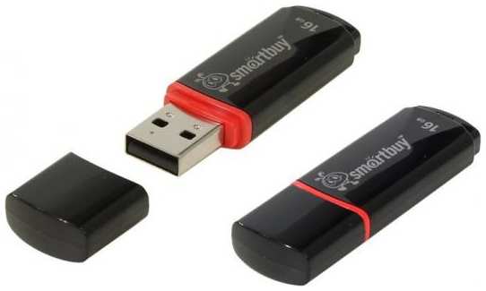 Флешка 16Gb Smart Buy Crown USB 2.0 черный SB16GBCRW-K 2034789153