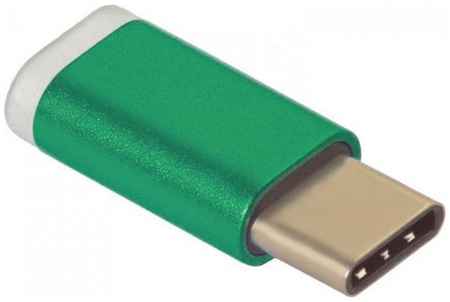 Green Connection Greenconnect Переходник USB Type C на micro USB 2.0, M/F, Greenconnect, зелёный, GCR-UC3U2MF-Green 2034797880