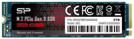 Твердотельный накопитель SSD M.2 2 Tb Silicon Power P34A80 Read 3400Mb/s Write 3000Mb/s 3D NAND TLC 2034797950