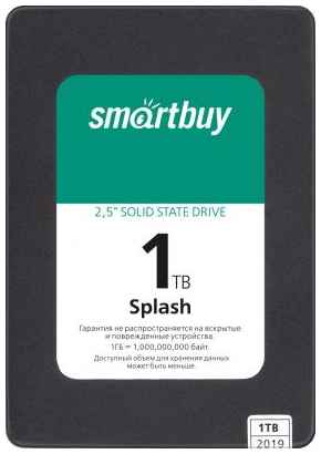 Твердотельный накопитель SSD 2.5 1 Tb Smart Buy Splash Read 560Mb/s Write 500Mb/s 3D NAND TLC (SBSSD-001TT-MX902-25S3) 2034797958