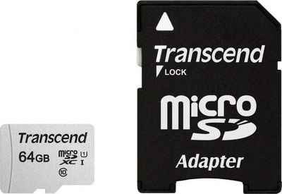 Карта памяти microSDXC 64Gb Transcend TS64GUSD300S-A