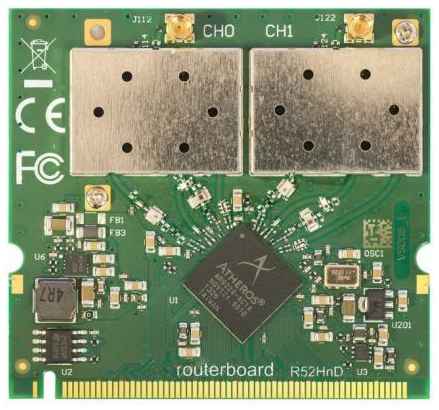 Беспроводной mini PCI адаптер MikroTik R52HnD 802.11g 108Mbps