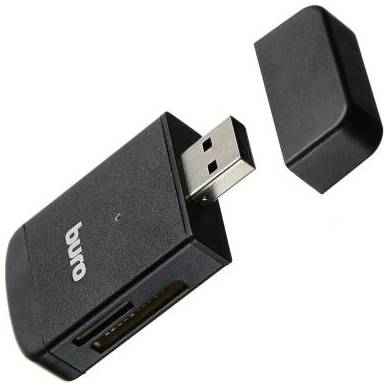 Устройство чтения карт памяти USB2.0 Buro BU-CR-3103 черный 2034858685