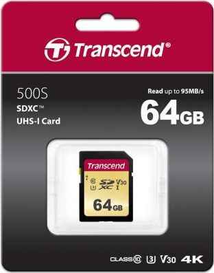 Флеш-накопитель Transcend Карта памяти Transcend 32GB UHS-I U1 SD card MLC (TS32GSDC500S)