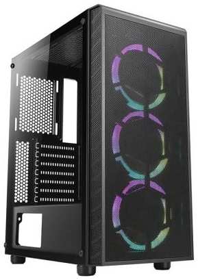 Корпус Azza Prime 360E без БП ATX 5x120mm 2x140mm 2xUSB3.0 audio bott PSU