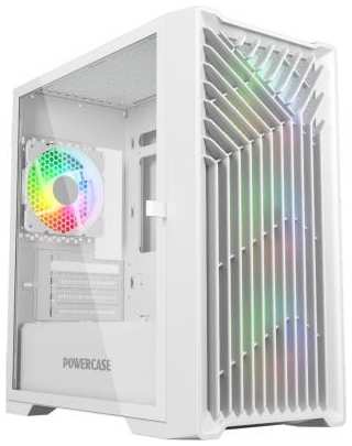 Powercase Mistral Micro X4W, Tempered Glass, 4х 120mm 5-color fan, белый, mATX (CMMXW-L4) 2034916032