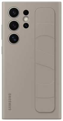 Чехол (клип-кейс) Samsung для Samsung Galaxy S24 Ultra Standing Grip Case S24 Ultra серо-коричневый (EF-GS928CUEGRU) 2034917778