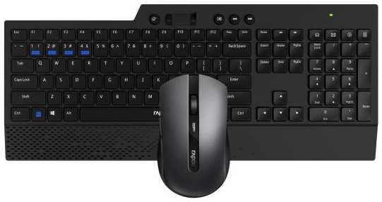 Клавиатура + мышь Rapoo 8200T клав:черный мышь:черный, USB беспроводная, slim 2034918146