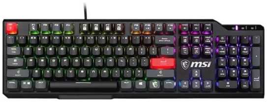 Клавиатура MSI VIGOR GK41 DUSK LR RU механическая / USB Multimedia for gamer LED (S11-04RUB01-CLA)