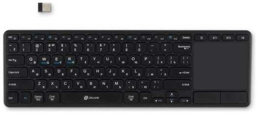 Oklick Клавиатура Оклик K614W черный USB беспроводная slim Multimedia Touch (1979327) 2034922844