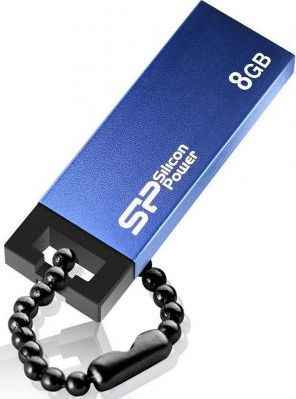 Внешний накопитель 8GB USB Drive Silicon Power Touch 835 Blue