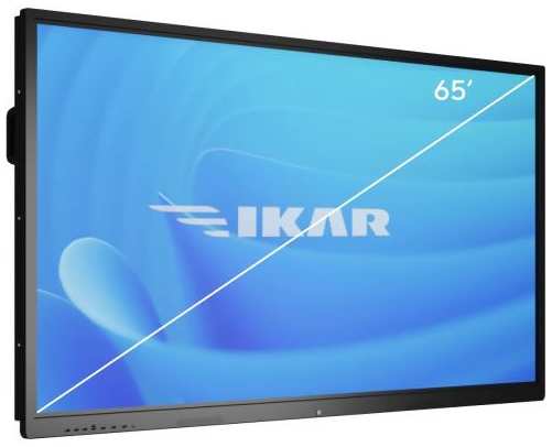 Панель Ikar 65 ИП 65-214-410 черный IPS LED 8ms 16:9 DVI HDMI M/M матовая 1200:1 400cd 178гр/178гр 3840x2160 VGA DP UHD USB 51кг (RUS) 2034924885