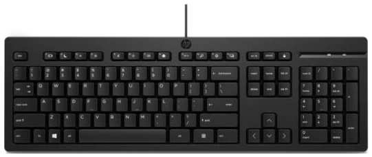 Keyboard HP 125 Wired (black) 2034929307