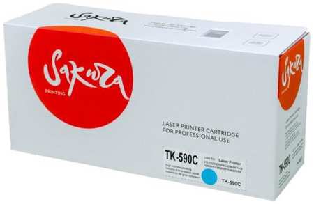 Картридж Sakura TK590C (1T02KTCNL0) для Kyocera Mita FS-C2026/FS-C2126MFP, голубой, 5000 к 2034941494